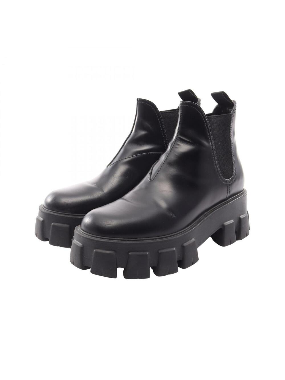 Prada Monolith Brushed Short Boots #372832P68B